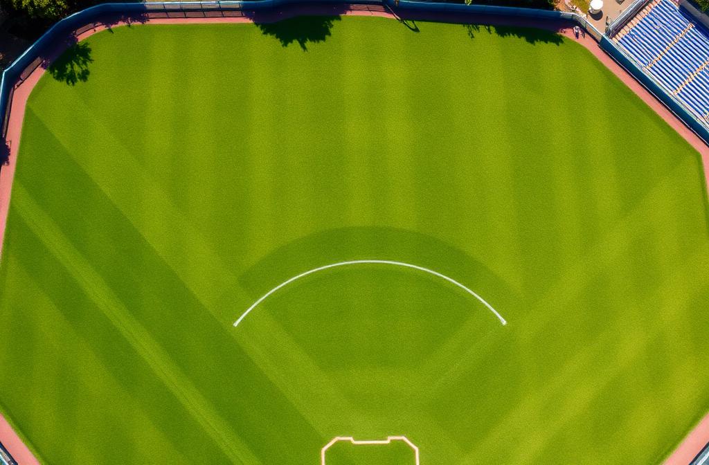 Baseball Diamond Complex after fertilizer