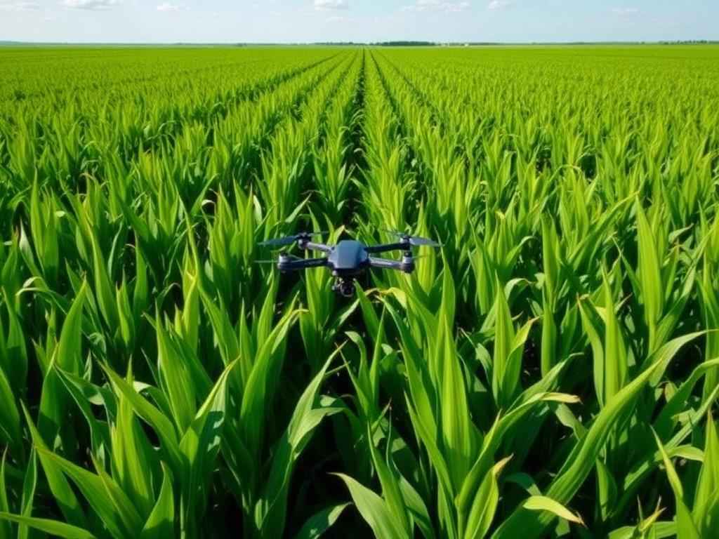 Corn Fields after fertilizer